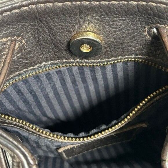 Coach Vintage Sonoma Drawstring Mahogany Pebbled Leather Bucket Bag 1998 #4923 - Picture 10 of 16